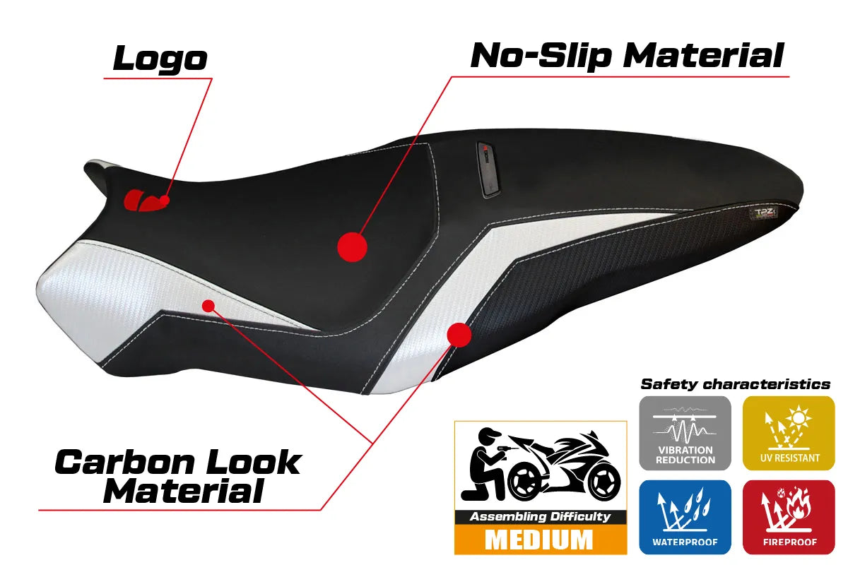 Seat cover compatible - Ducati Monster 1200 R 2016 - 2019 - mod Toledo 3