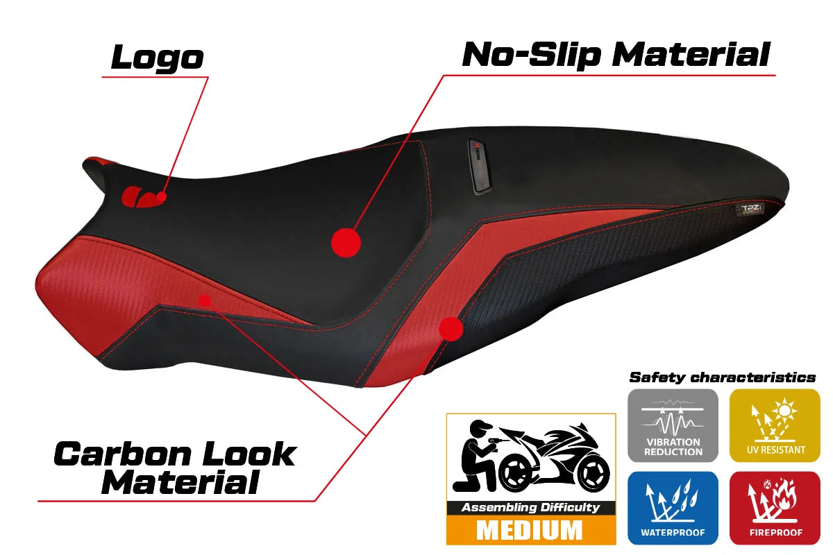 Seat cover compatible - Ducati Monster 1200 R 2016 - 2019 - mod Toledo 3
