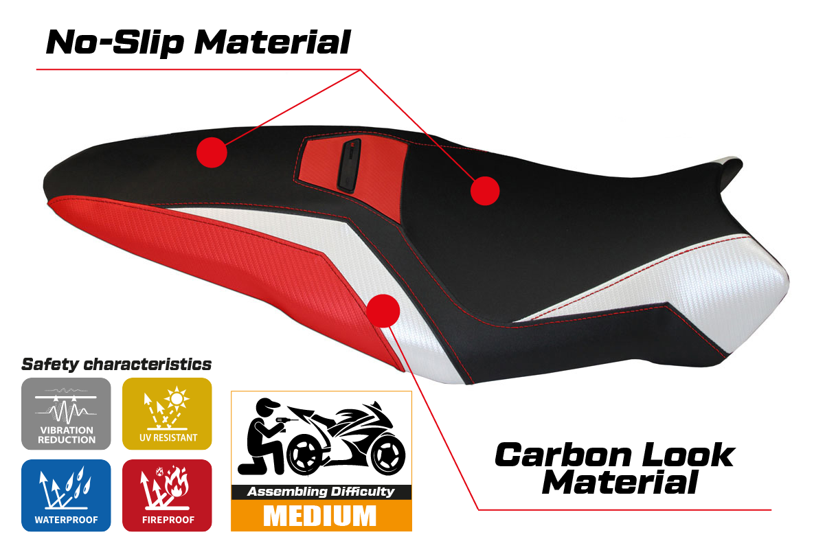 Seat cover compatible - Ducati Monster 1200 R 2016 - 2019 - mod Toledo Special Color