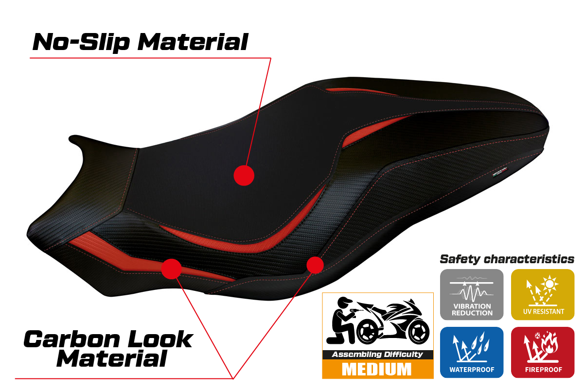 Seat cover compatible - Ducati Monster 797 2017 - 2020 - mod Lipsia 1