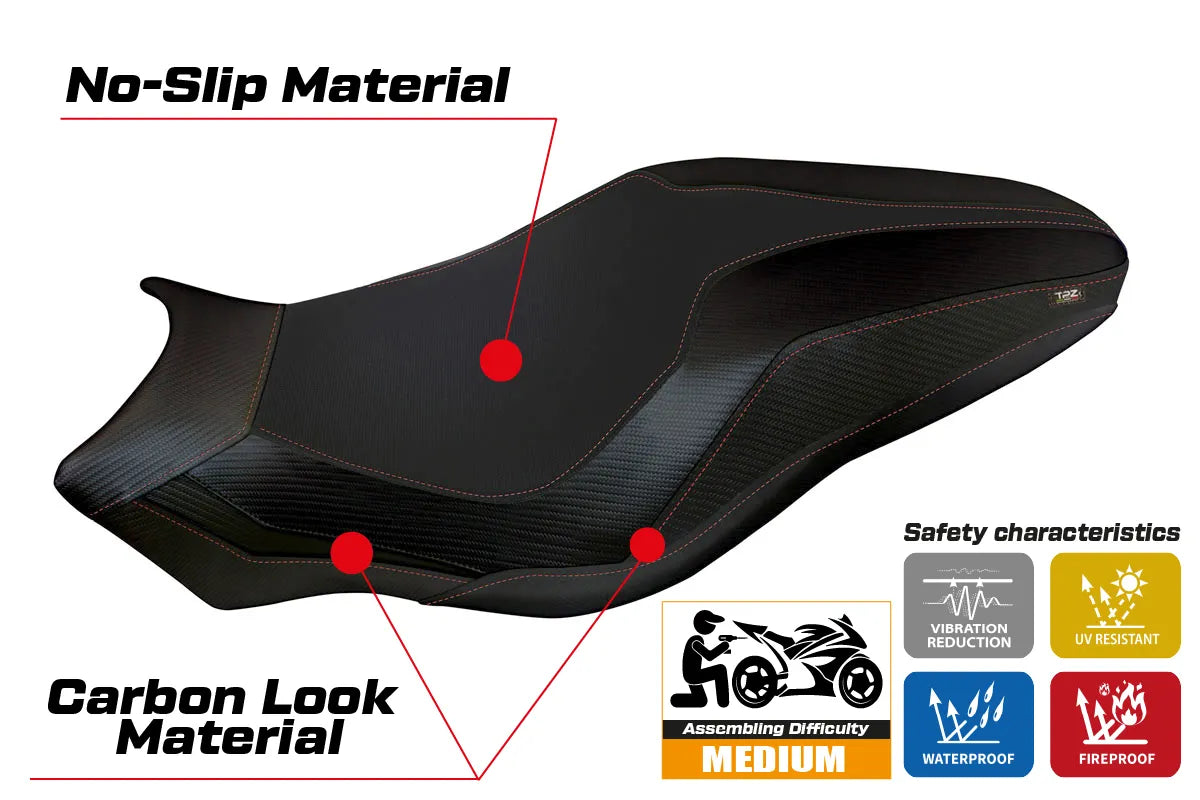 Seat cover compatible - Ducati Monster 797 2017 - 2020 - mod Lipsia 3