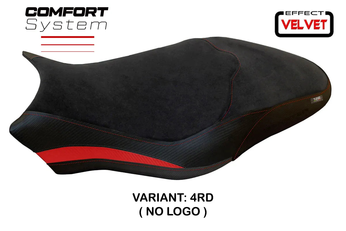 Seat cover compatible - Ducati Monster 797 2017 - 2020 - mod Ovada 2 Velvet Comfort System