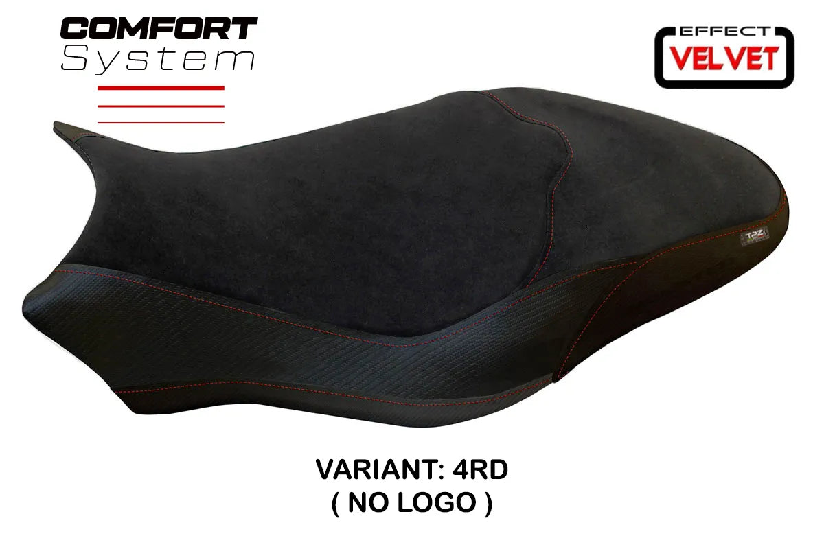 Seat cover compatible - Ducati Monster 797 2017 - 2020 - mod Ovada 2 Velvet Comfort System