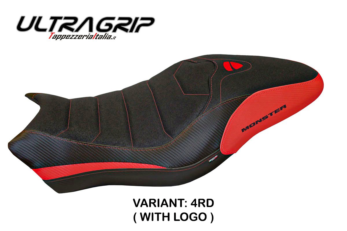 Seat cover compatible - Ducati Monster 797 2017 - 2020 - mod Piombino 1 Ultragrip