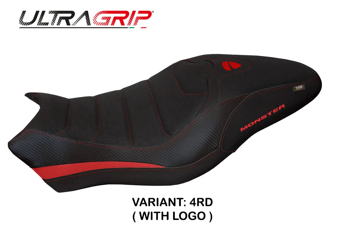 Seat cover compatible - Ducati Monster 797 2017 - 2020 - mod Piombino 2 Ultragrip