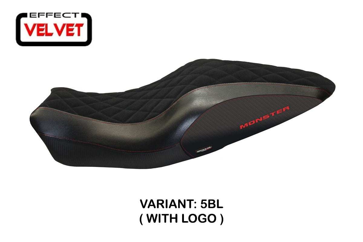 Seat cover compatible - Ducati Monster 821 / 1200 2014 - 2016 - mod Andorra Velvet