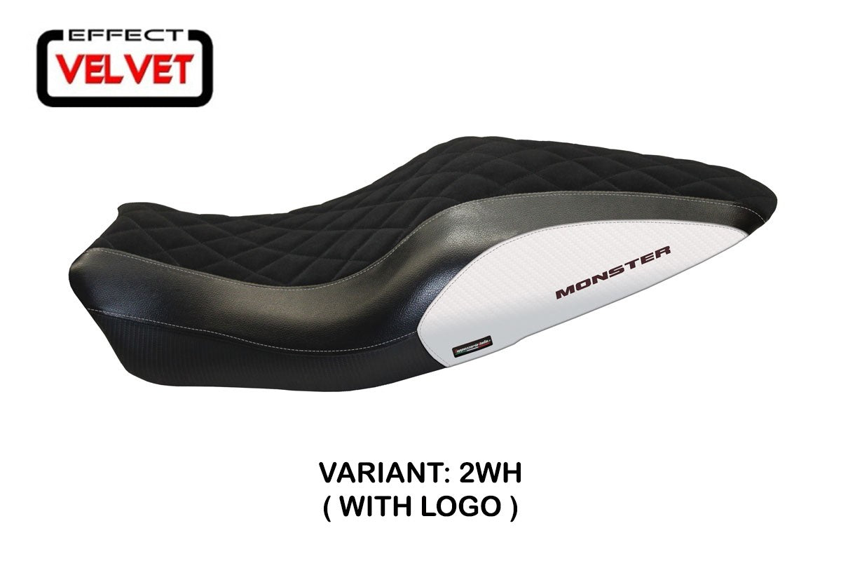 Seat cover compatible - Ducati Monster 821 / 1200 2014 - 2016 - mod Andorra Velvet