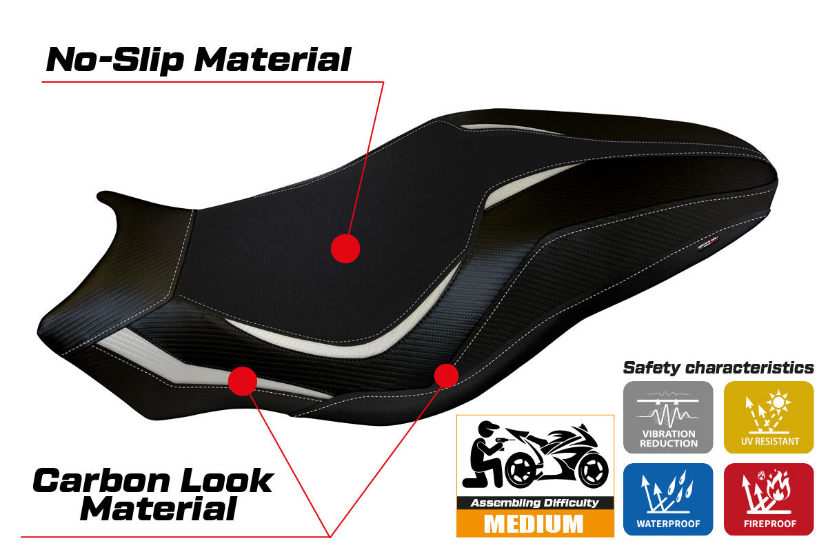 Seat cover compatible - Ducati Monster 821 / 1200 2017 - 2020 - mod Lipsia 1