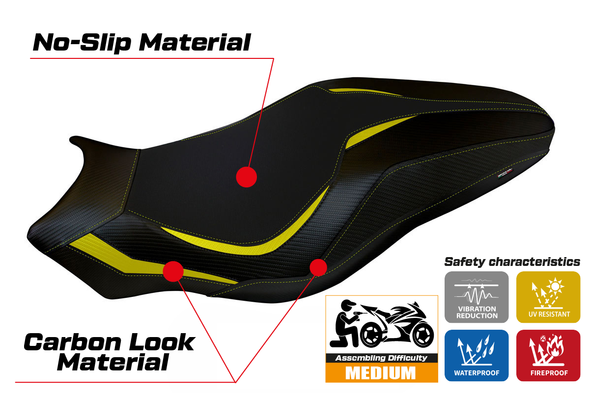 Seat cover compatible - Ducati Monster 821 / 1200 2017 - 2020 - mod Lipsia 1