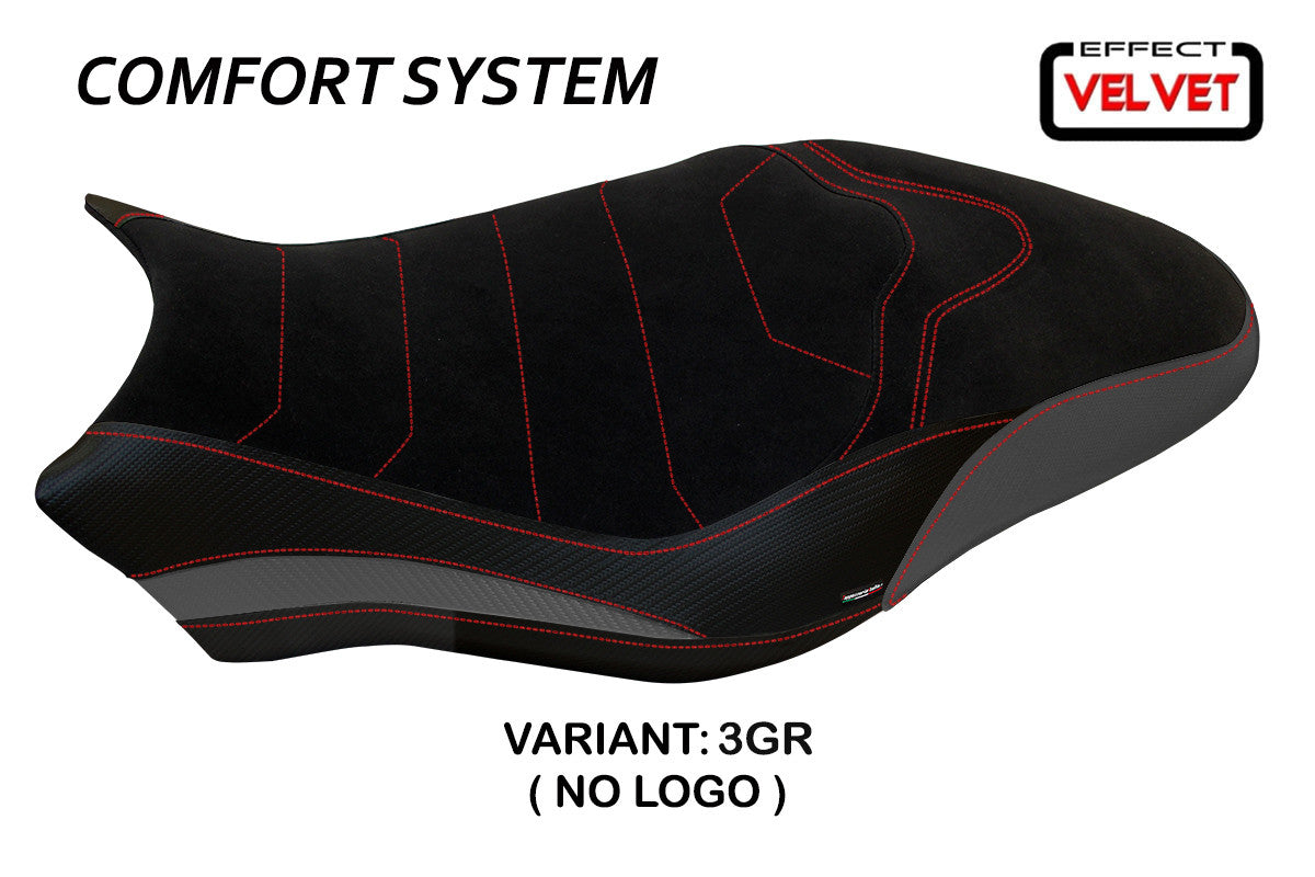 Seat cover compatible - Ducati Monster 821 / 1200 2017 - 2020 - mod Ovada 1 Velvet Comfort System