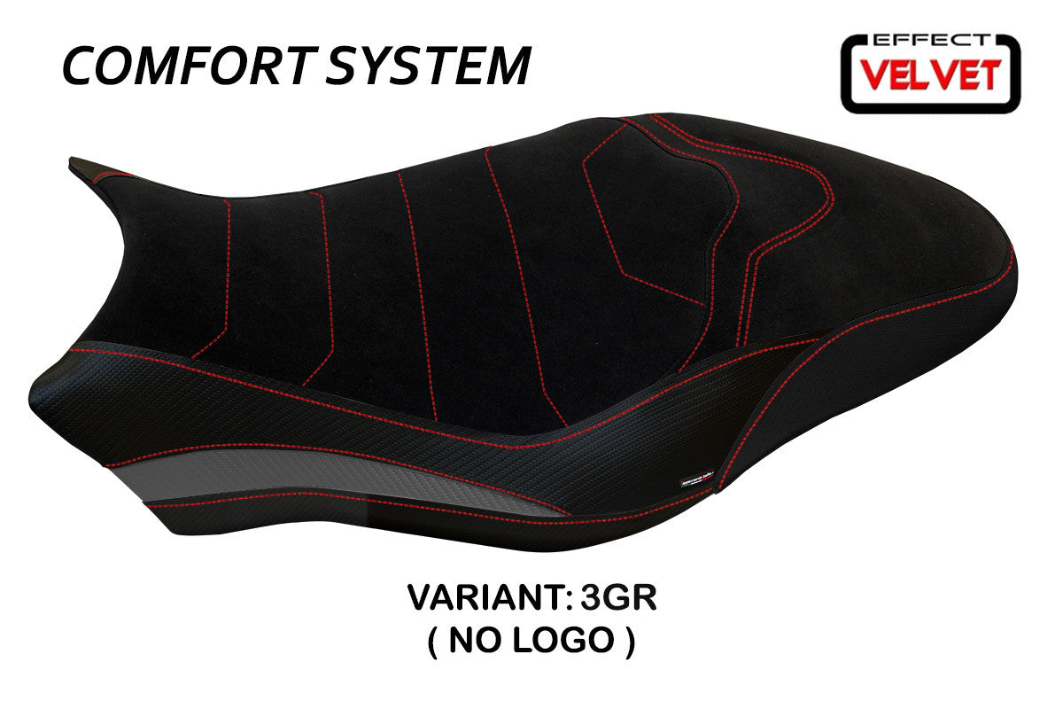 Seat cover compatible - Ducati Monster 821 / 1200 2017 - 2020 - mod Ovada 2 Velvet Comfort System