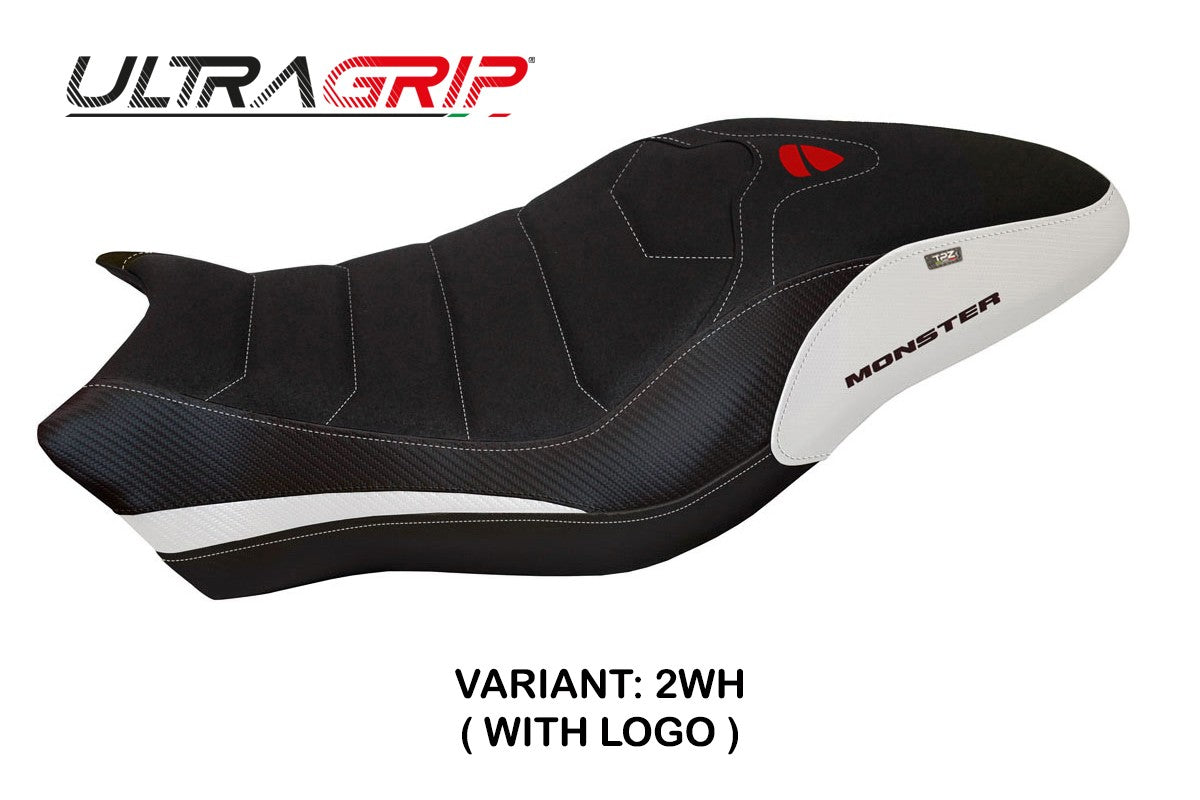 Seat cover compatible - Ducati Monster 821 / 1200 2017 - 2020 - mod Piombino 1 Ultragrip
