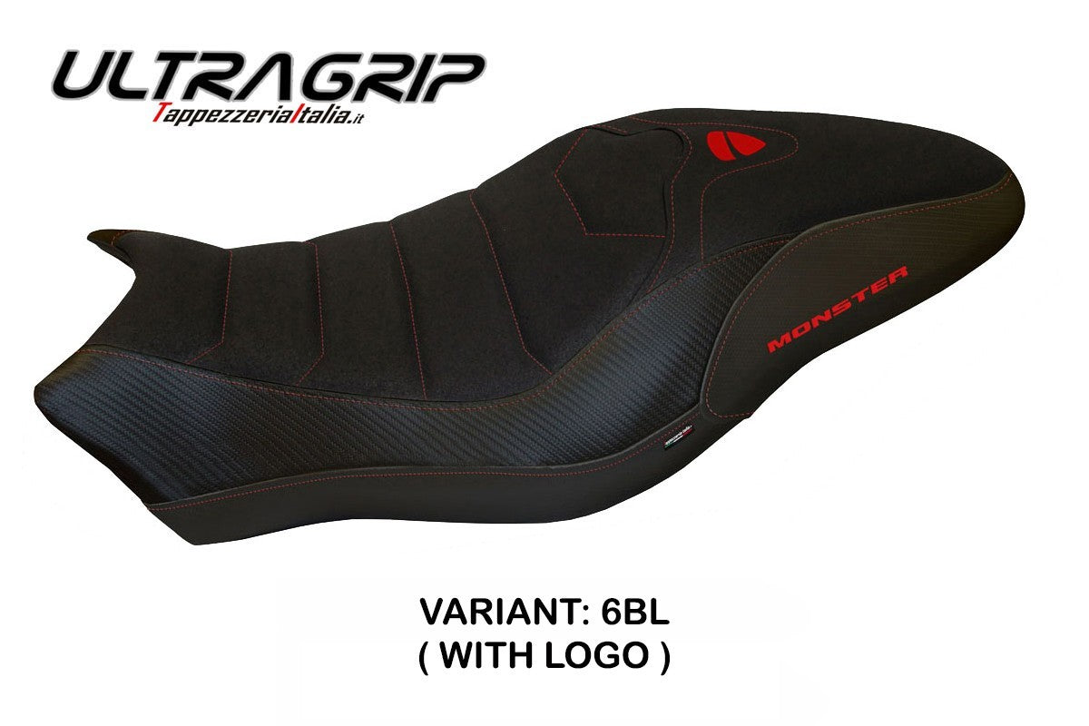 Seat cover compatible - Ducati Monster 821 / 1200 2017 - 2020 - mod Piombino 2 Ultragrip