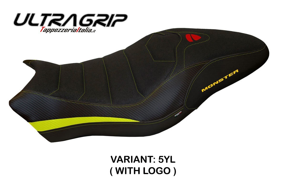 Seat cover compatible - Ducati Monster 821 / 1200 2017 - 2020 - mod Piombino 2 Ultragrip