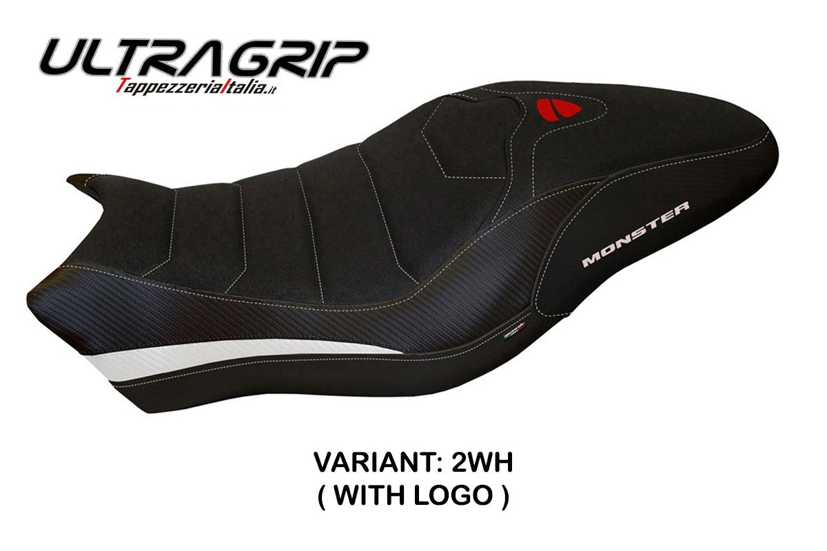 Seat cover compatible - Ducati Monster 821 / 1200 2017 - 2020 - mod Piombino 2 Ultragrip