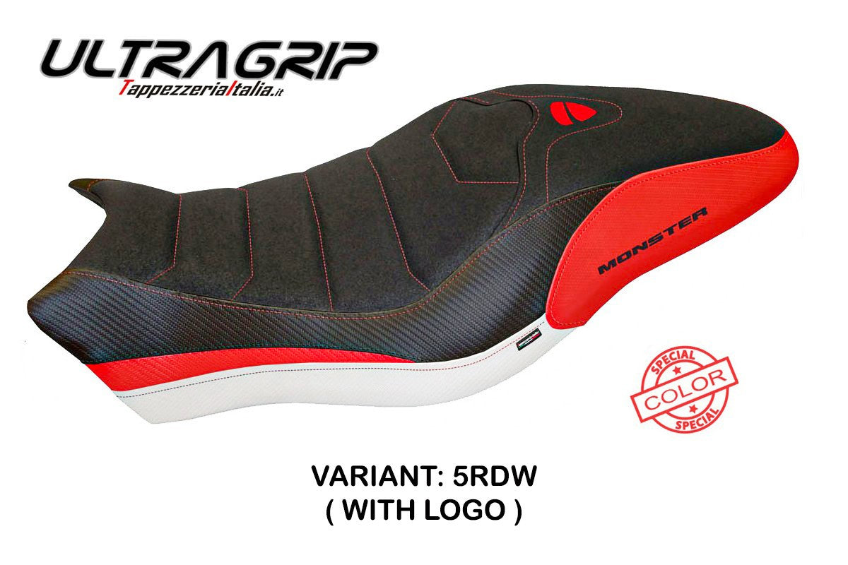Seat cover compatible - Ducati Monster 821 / 1200 2017 - 2020 - mod Piombino Special Color Ultragrip