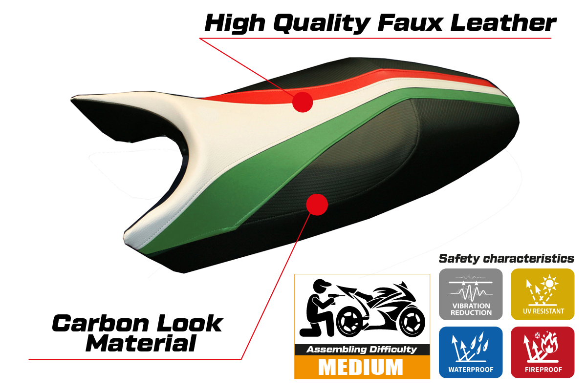 Seat cover compatible - Ducati Monster 1994 - 2007 - mod Freccia