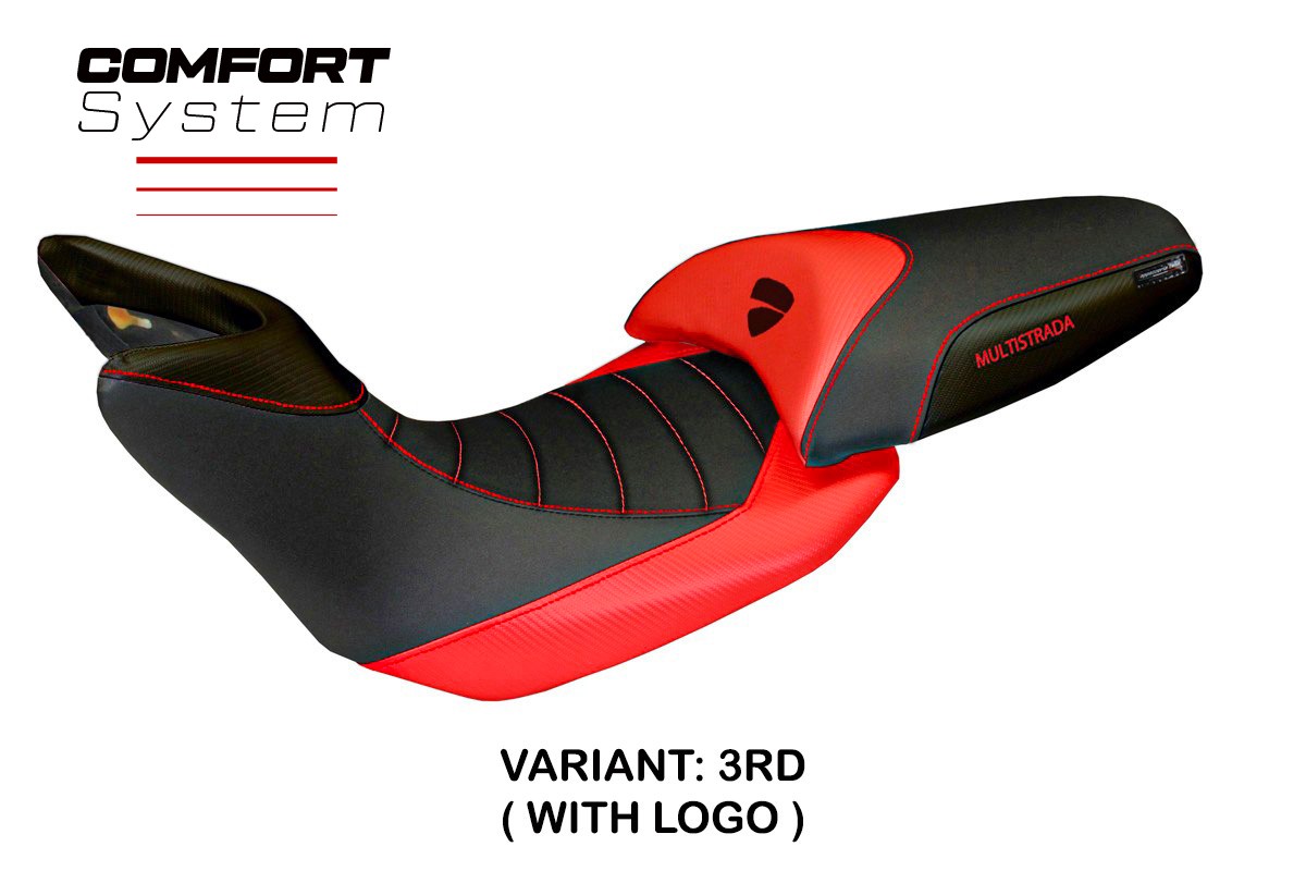 Seat cover compatible - Ducati Multistrada 1200 2012 - 2014 - mod Noto Comfort System