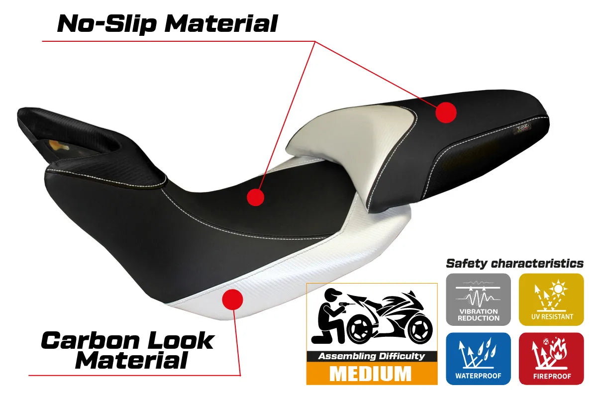 Seat cover compatible - Ducati Multistrada 1200 2012 - 2014 - mod Noto