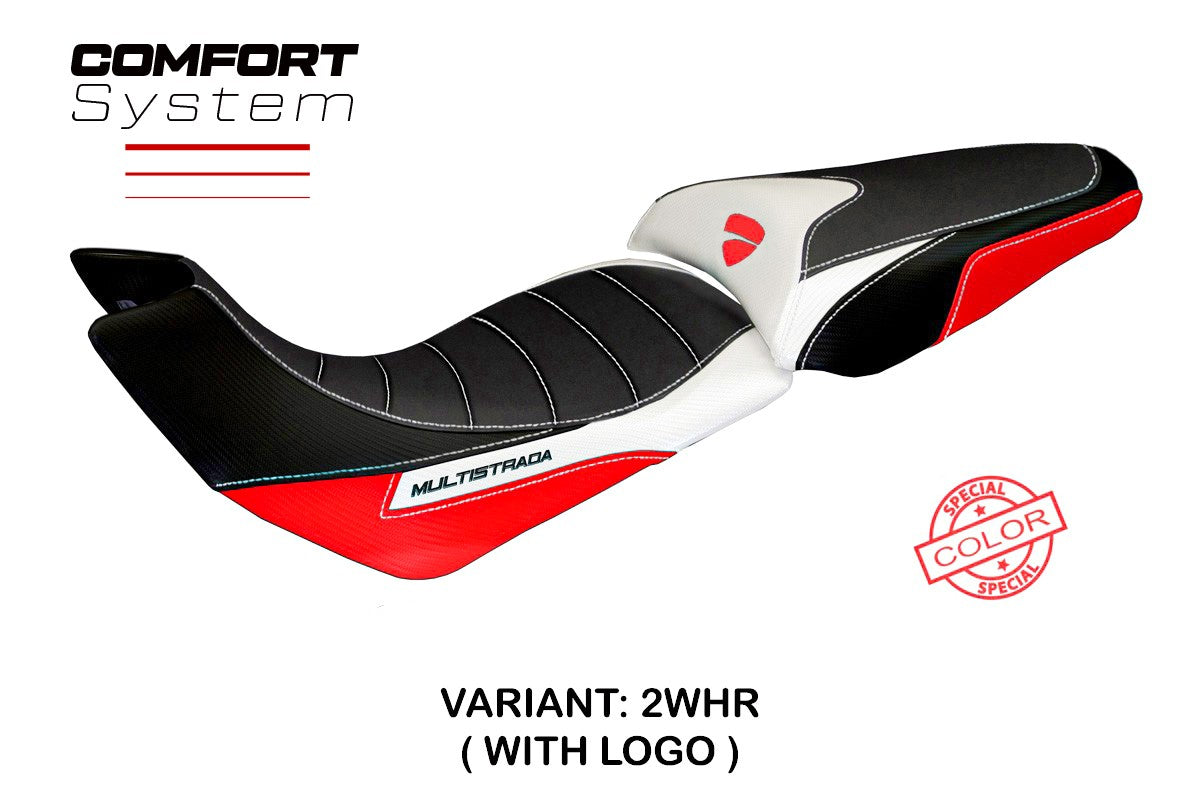 Seat cover compatible - Ducati Multistrada 1200 2012 - 2014 - mod Trinacria Special Color Comfort System