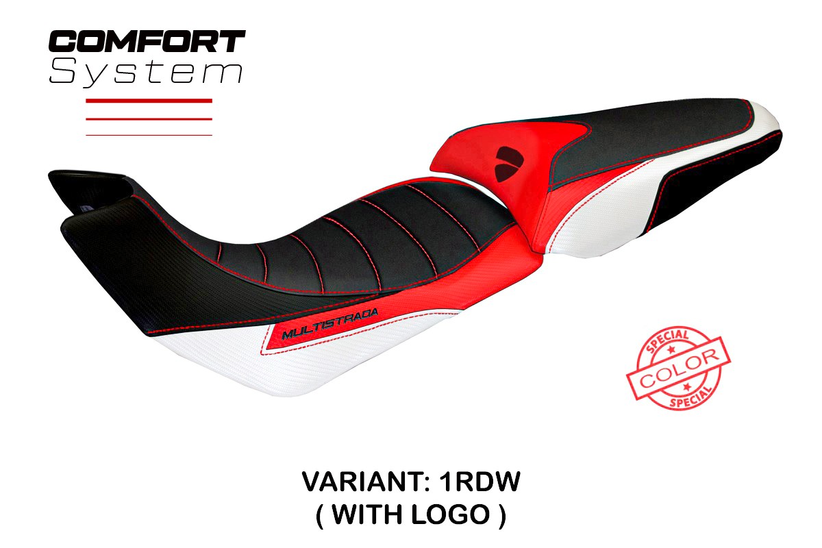 Seat cover compatible - Ducati Multistrada 1200 2012 - 2014 - mod Trinacria Special Color Comfort System