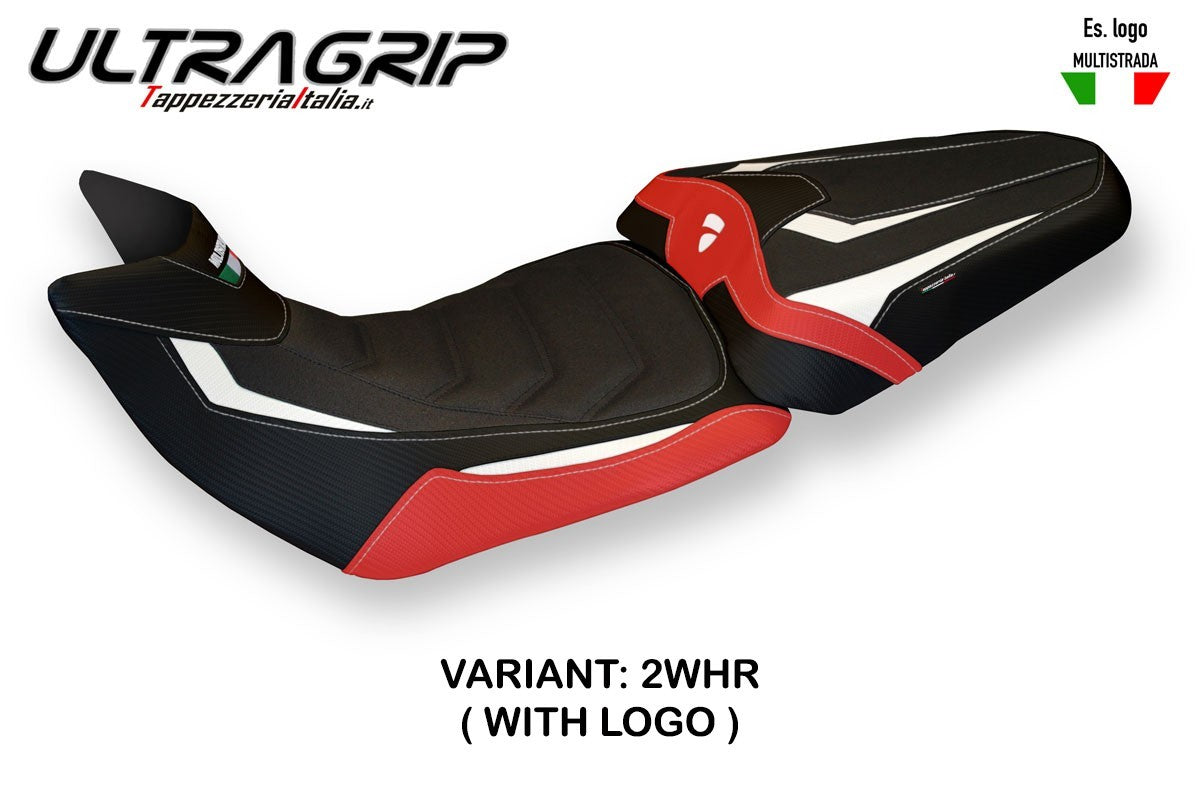 Seat cover compatible - Ducati Multistrada 1200 / 1260 2015 - 2020 - mod Bobbio Special Color Ultragrip