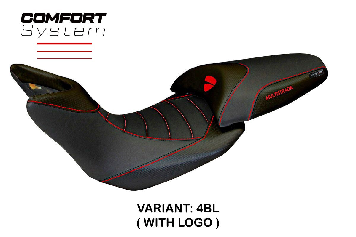 Seat cover compatible - Ducati Multistrada 1200 / 1260 2015 - 2020 - mod Noto Comfort System
