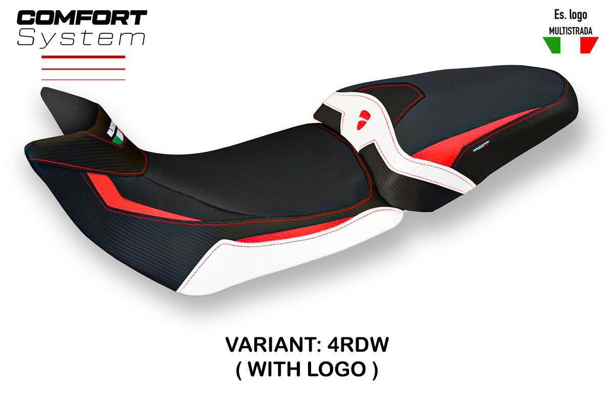 Seat cover compatible - Ducati Multistrada 1200 / 1260 2015 - 2020 - mod Patna Special Color Comfort System