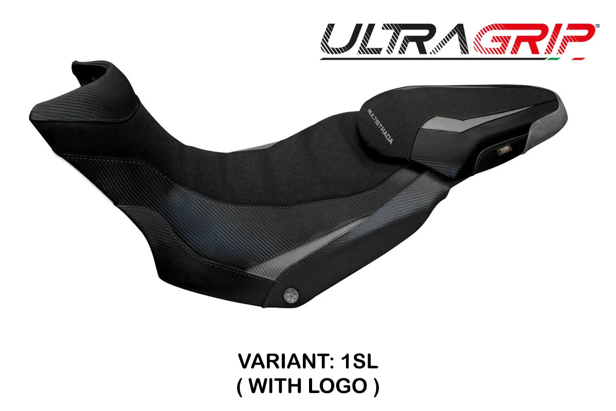 Seat cover compatible - Ducati Multistrada 1200 / 1260 Enduro 2016 - 2021 - mod Lux 2 Ultragrip