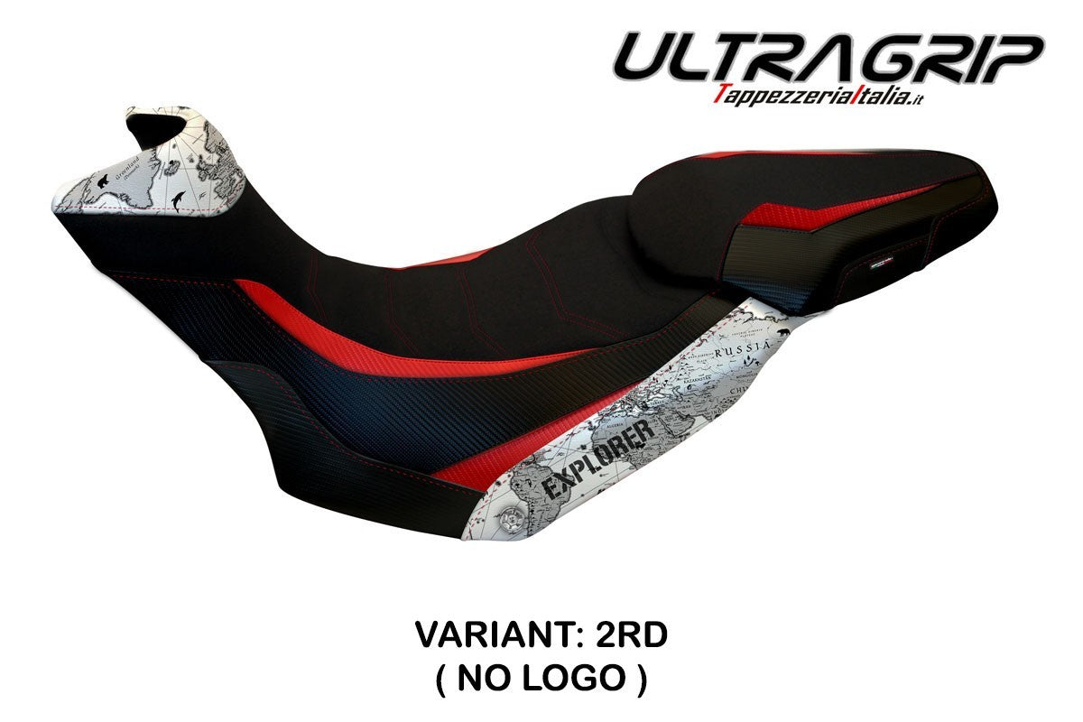 Seat cover compatible - Ducati Multistrada 1200 / 1260 Enduro 2016 - 2021 - mod Lux Mps Ultragrip
