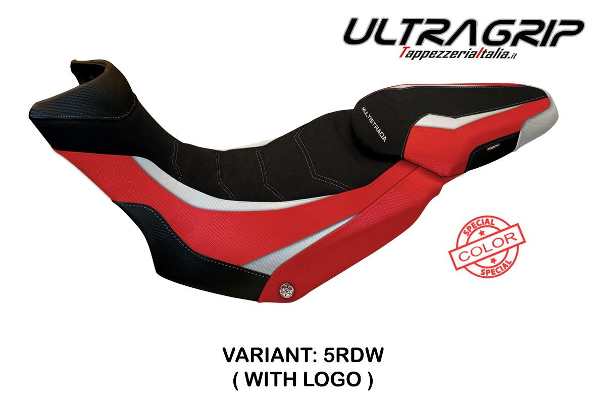 Seat cover compatible - Ducati Multistrada 1200 / 1260 Enduro 2016 - 2021 - mod Lux Special Color Ultragrip