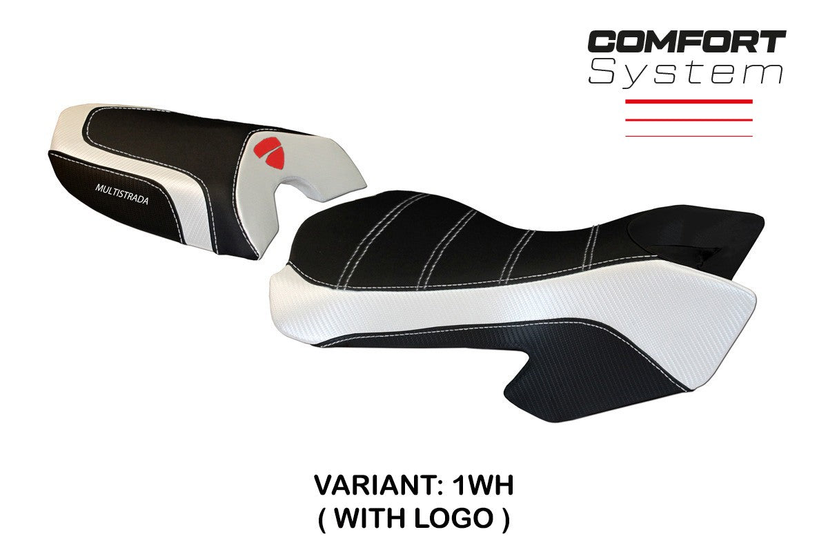 Seat cover compatible - Ducati Multistrada 620 / 1000 / 1100 2003 - 2009 - mod Sciacca Color Comfort System
