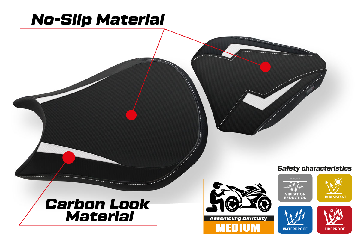 Seat cover compatible - Ducati Streetfighter 2009 - 2015 - mod Destin