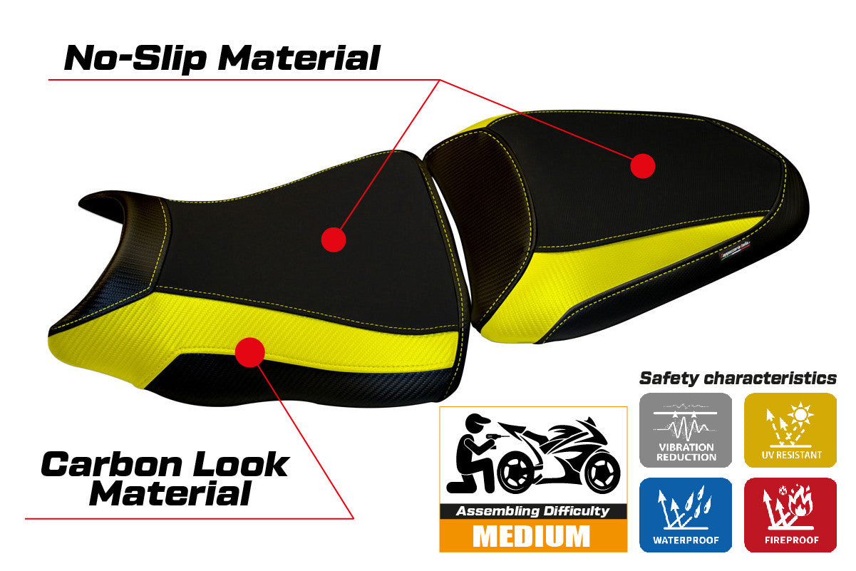 Seat cover compatible - Kawasaki ER-6N / ER-6F 2012 - 2016 - mod Leeds 1
