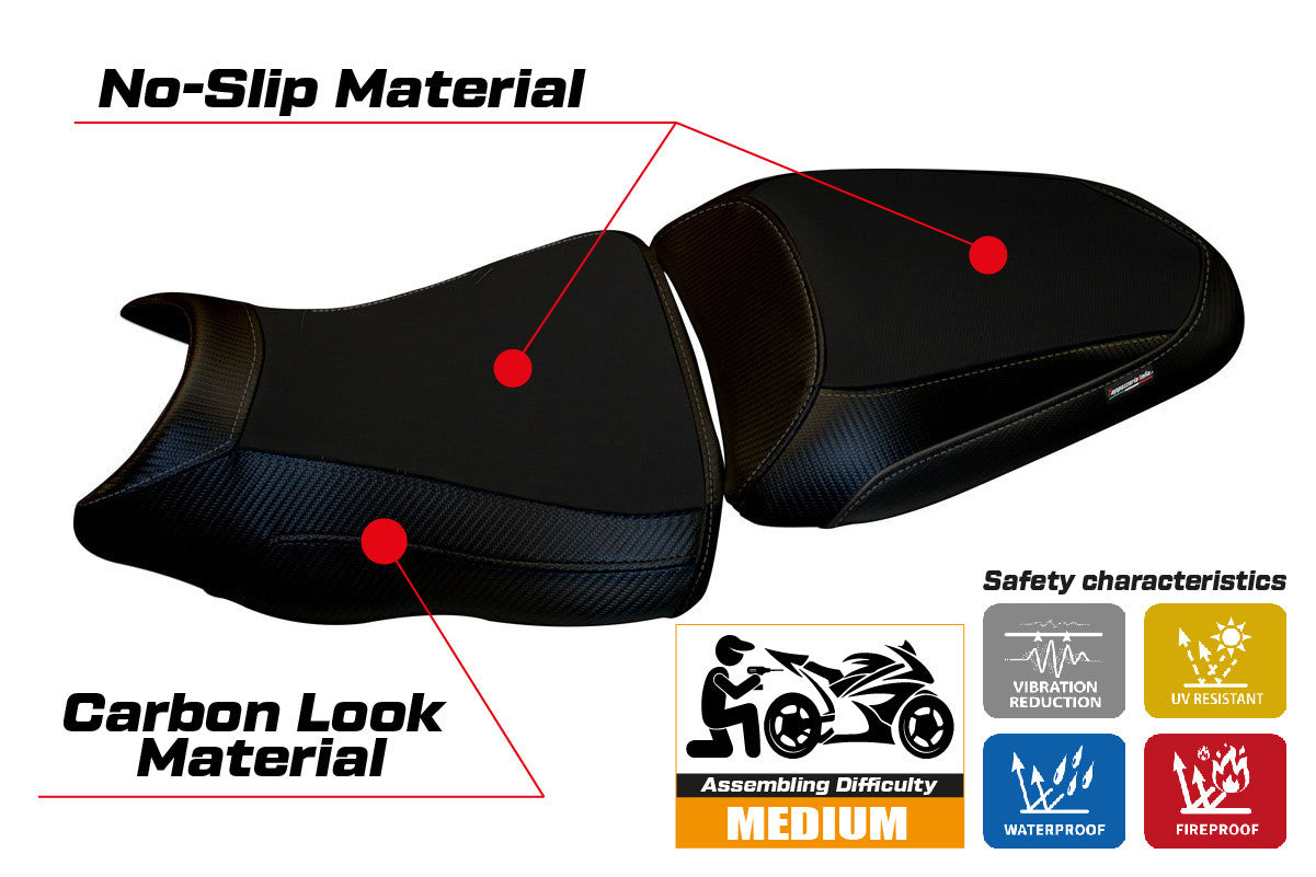 Seat cover compatible - Kawasaki ER-6N / ER-6F 2012 - 2016 - mod Leeds 1