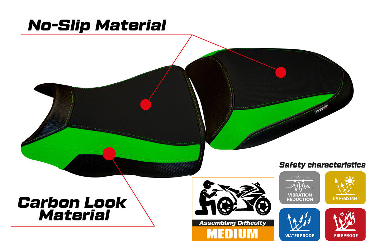 Seat cover compatible - Kawasaki ER-6N / ER-6F 2012 - 2016 - mod Leeds 1