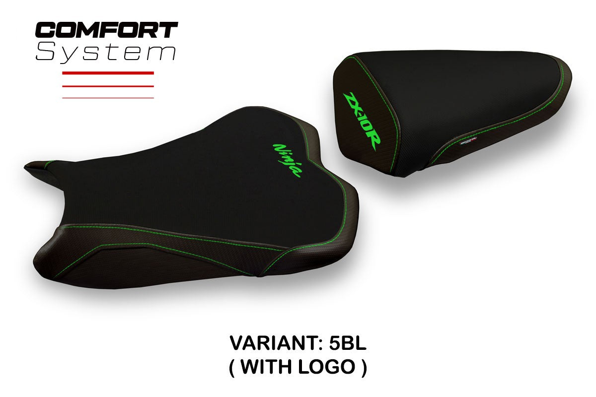 Seat cover compatible - Kawasaki Ninja ZX 10 R 2008 - 2010 - mod Agra 2 Comfort System