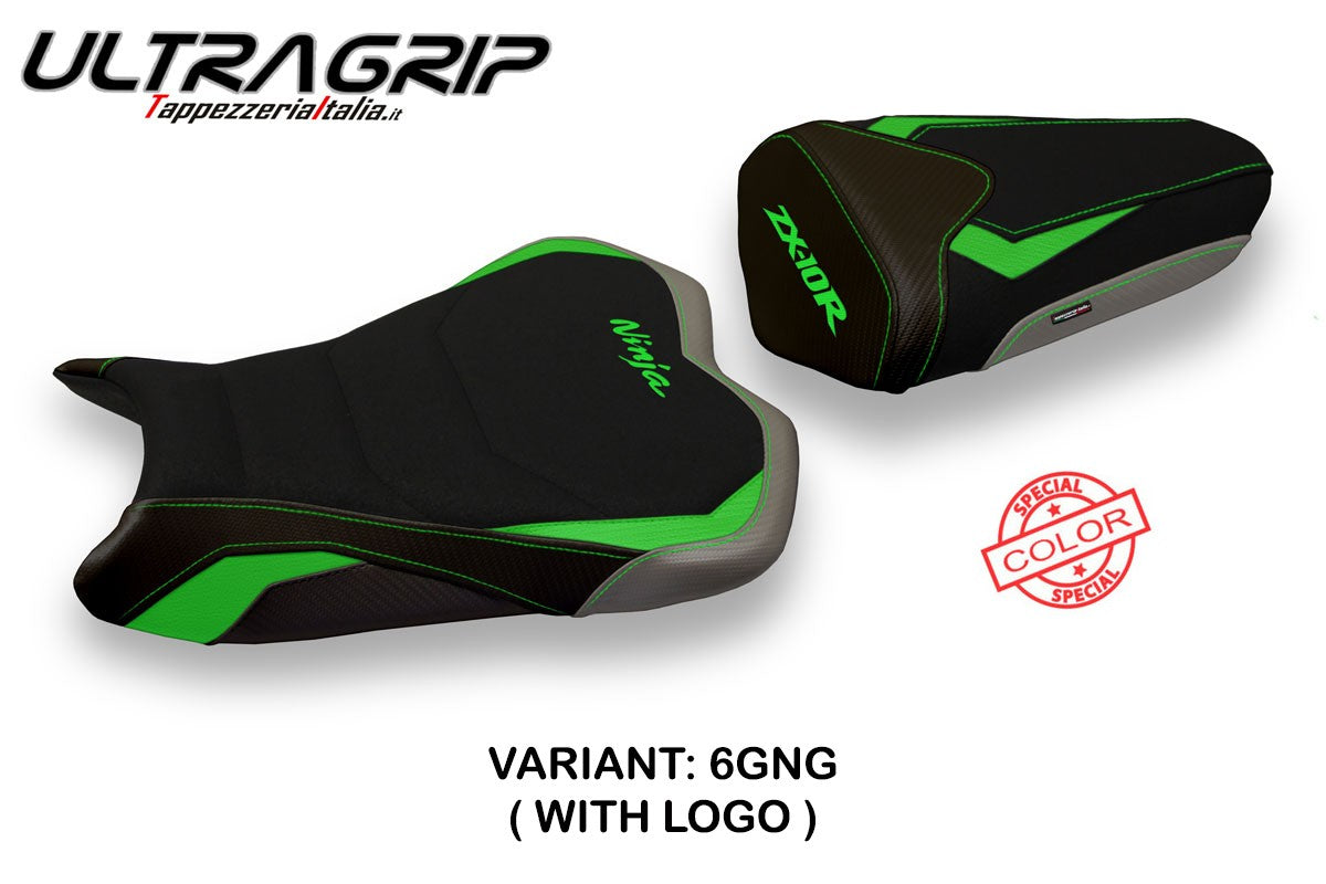 Seat cover compatible - Kawasaki Ninja ZX 10 R 2008 - 2010 - mod Quito Special Color Ultragrip