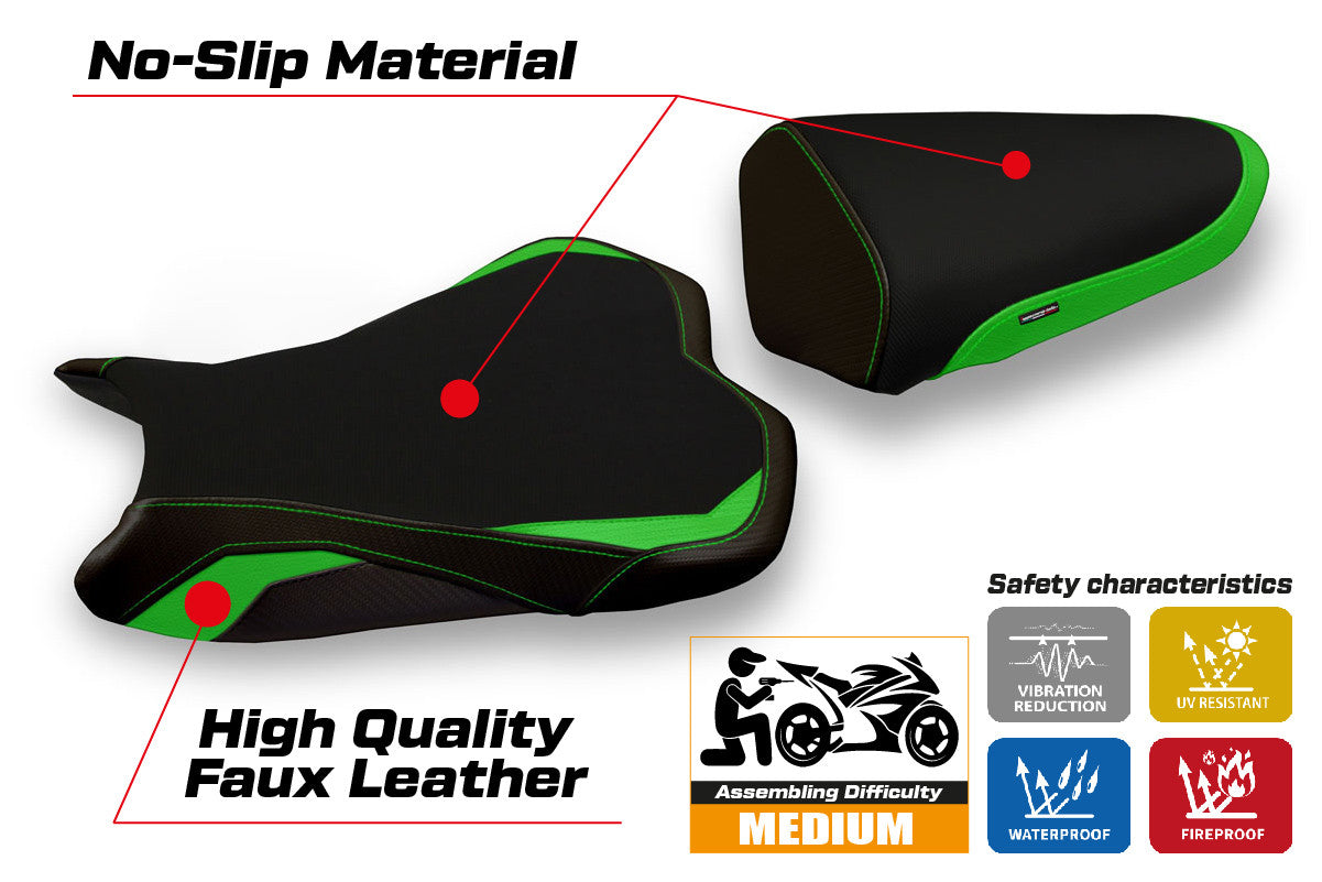 Seat cover compatible - Kawasaki Ninja ZX 10 R 2008 - 2010 - mod Seul 1