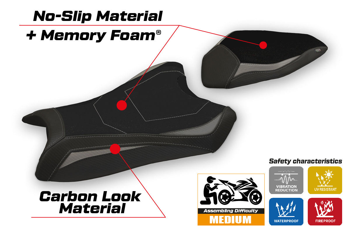 Seat cover compatible - Kawasaki Ninja ZX 10 R 2016 - 2020 - mod Hervas Comfort System