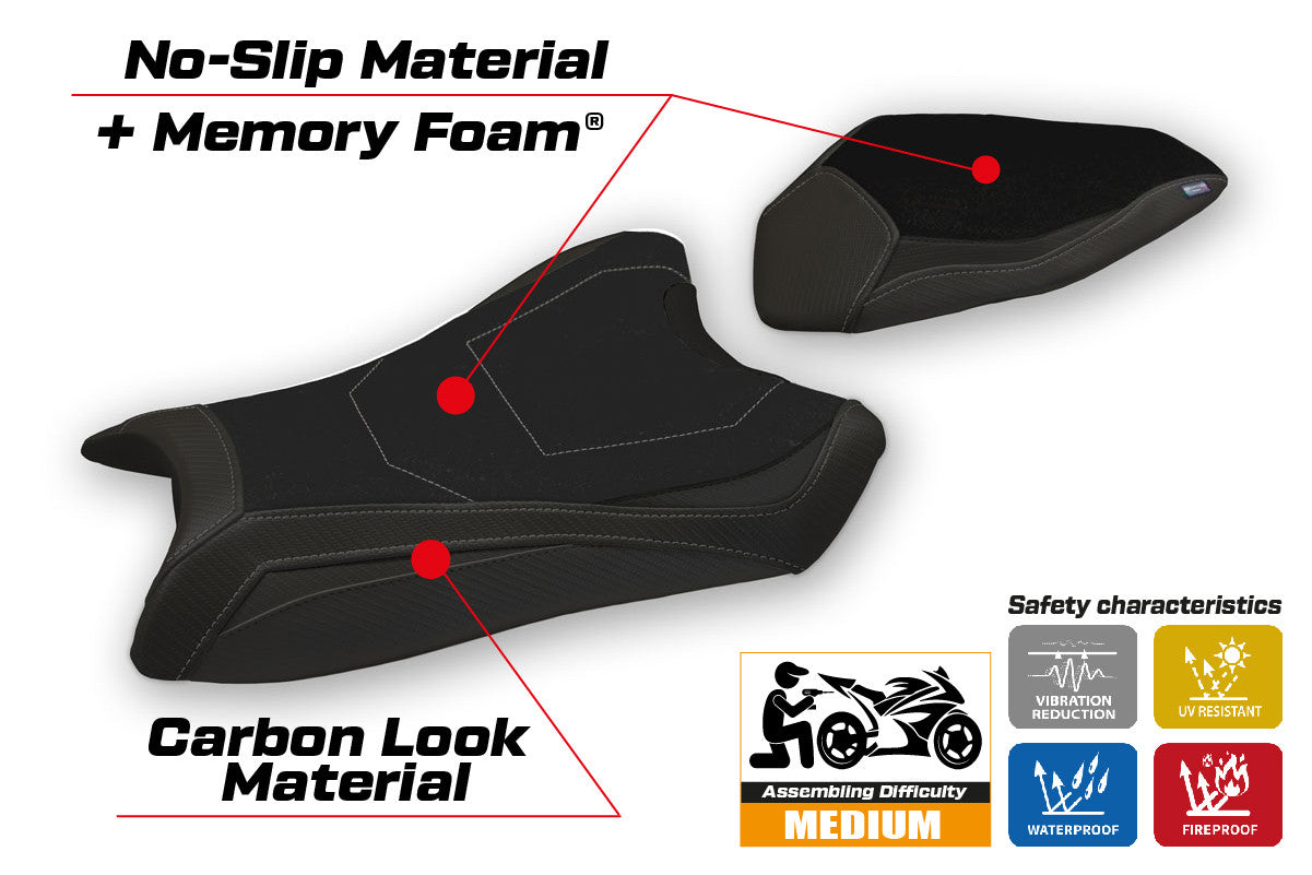 Seat cover compatible - Kawasaki Ninja ZX 10 R 2016 - 2020 - mod Hervas Comfort System