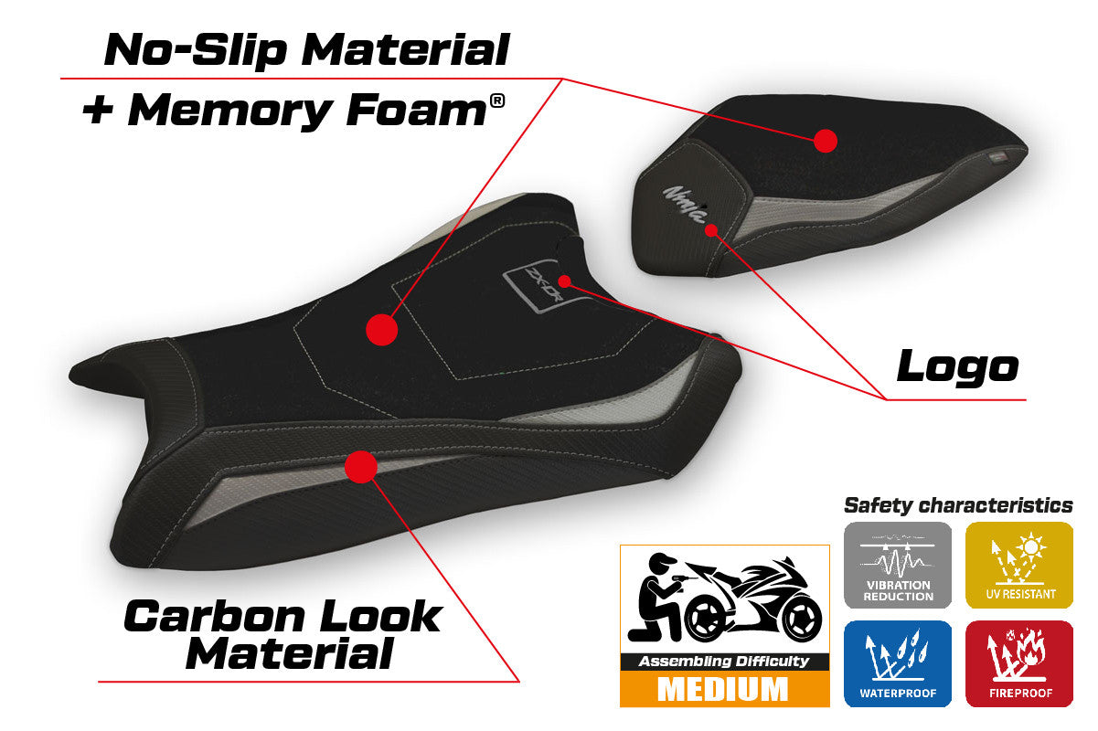 Seat cover compatible - Kawasaki Ninja ZX 10 R 2016 - 2020 - mod Hervas Comfort System