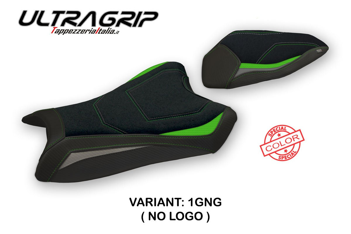Seat cover compatible - Kawasaki Ninja ZX 10 R 2016 - 2020 - mod Monroy Special Color Ultragrip