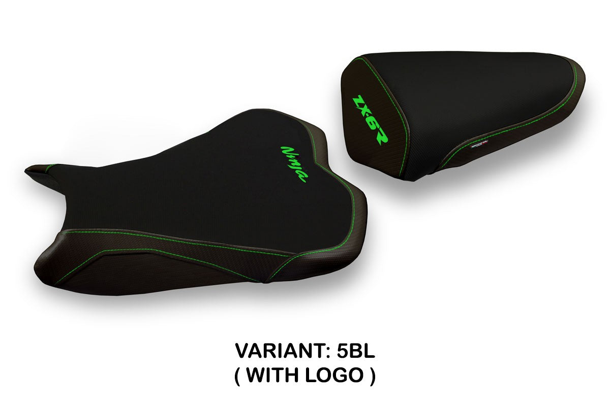 Seat cover compatible - Kawasaki Ninja ZX 6 R 2009 - 2012 - mod Medan 1