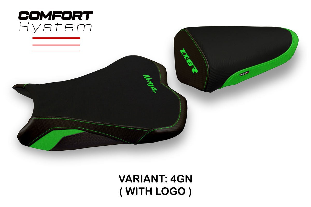Seat cover compatible - Kawasaki Ninja ZX 6 R 2013 - 2018 - mod Ganda 1