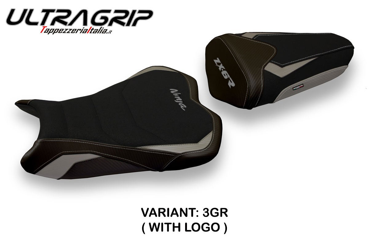 Seat cover compatible - Kawasaki Ninja ZX 6 R 2013 - 2018 - mod Pune 2 Ultragrip