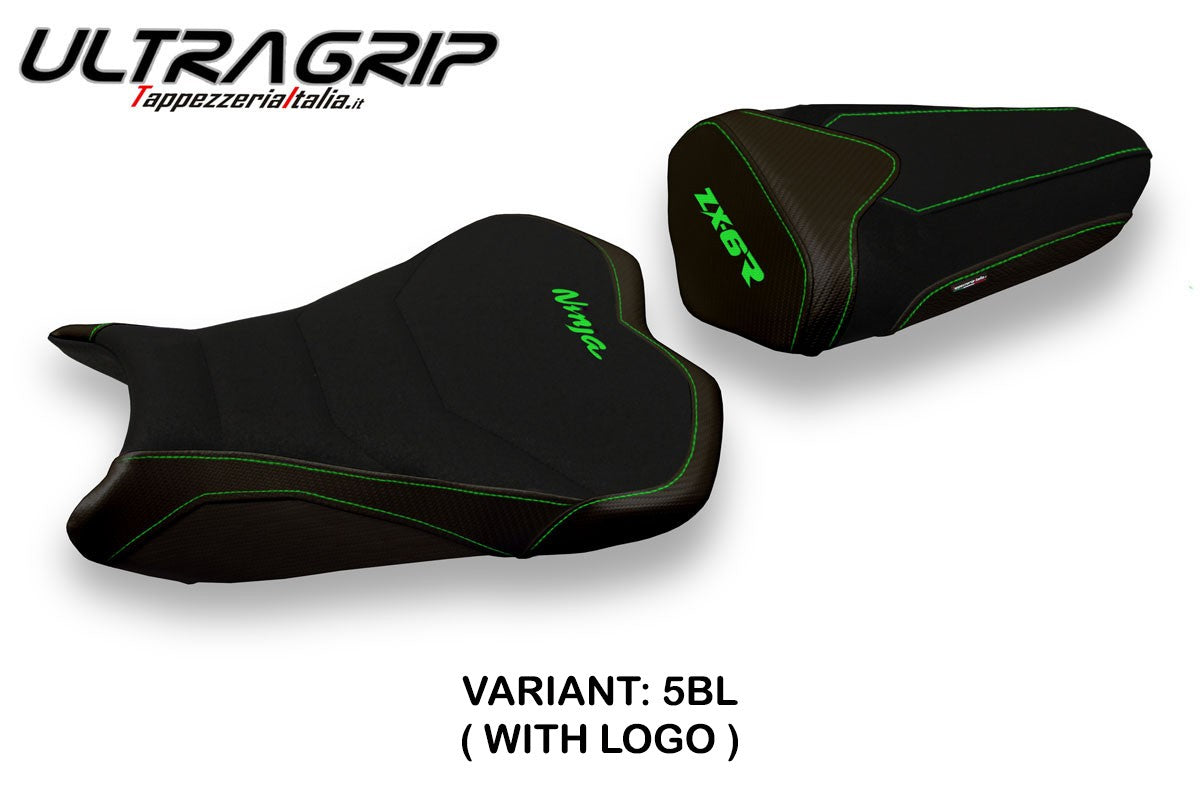 Seat cover compatible - Kawasaki Ninja ZX 6 R 2013 - 2018 - mod Pune 2 Ultragrip