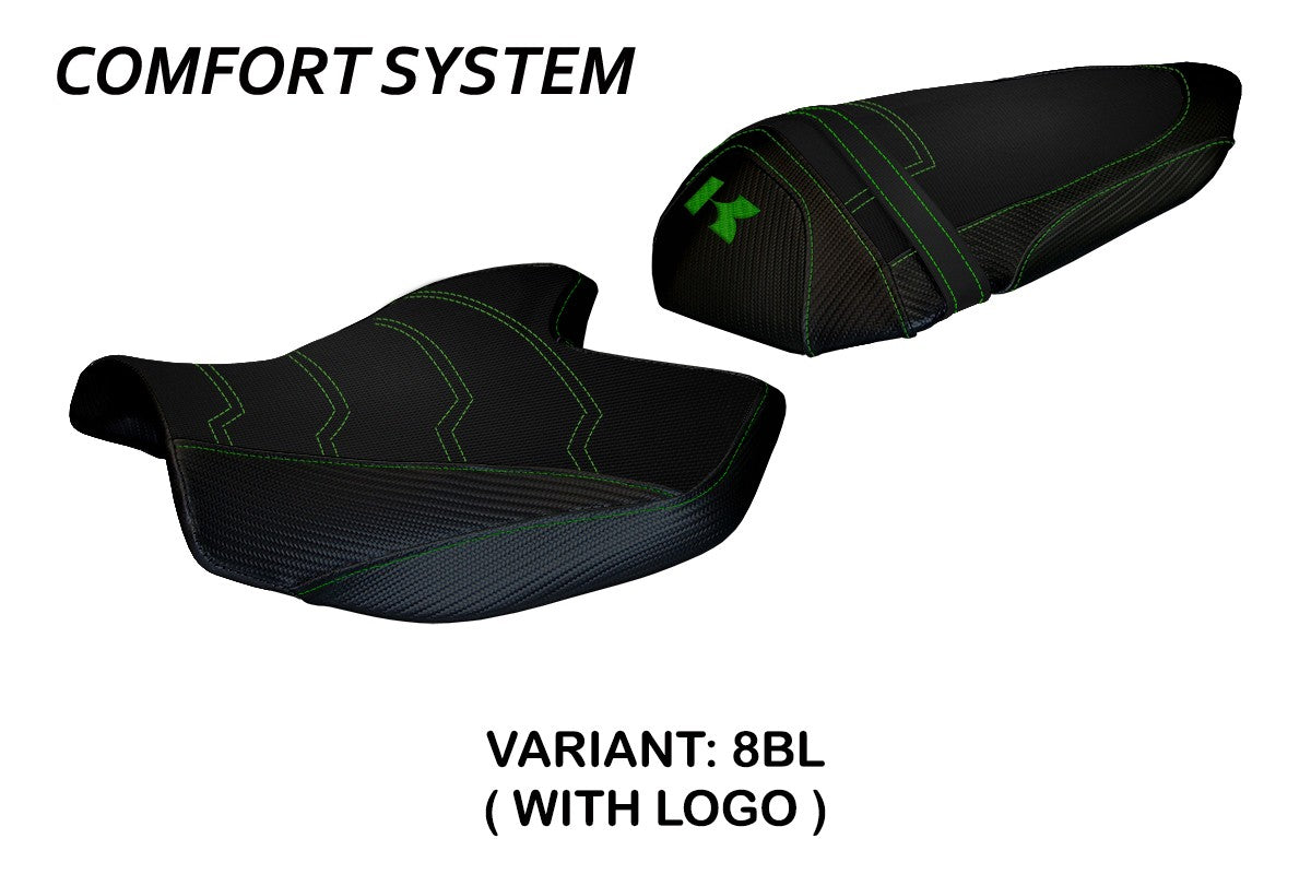 Seat cover compatible - Kawasaki Z 1000 2007 - 2009 - mod Amatrice 2 Comfort System