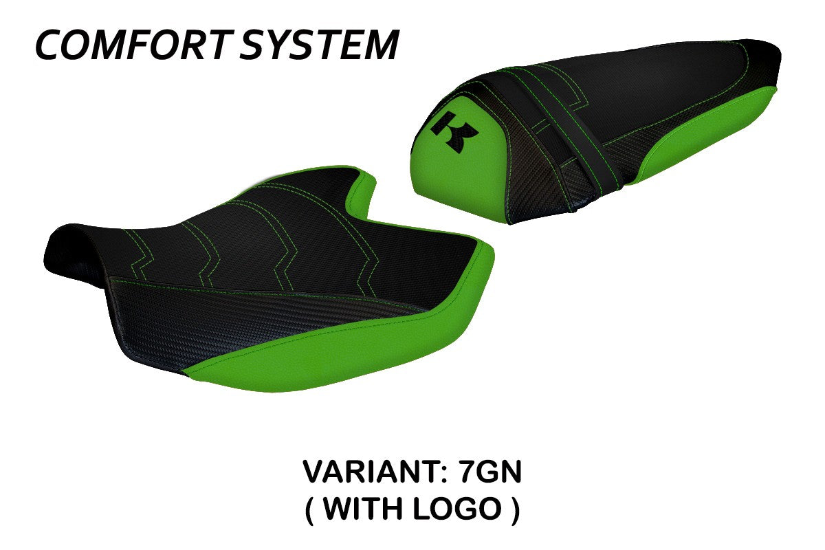 Seat cover compatible - Kawasaki Z 1000 2007 - 2009 - mod Amatrice 2 Comfort System