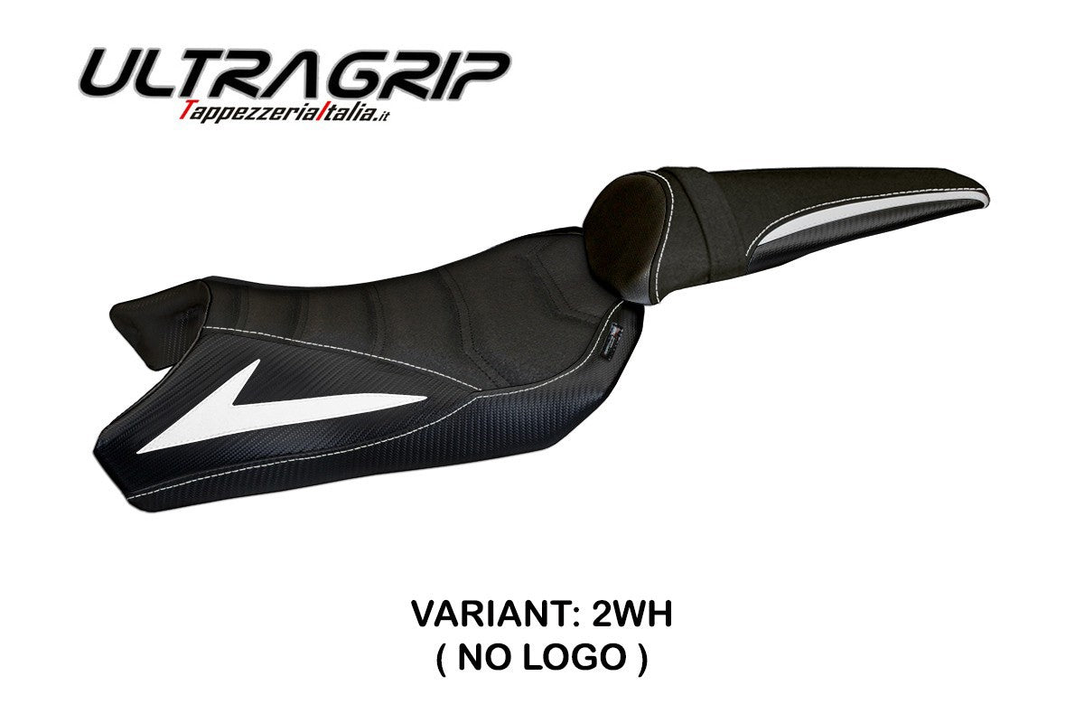 Seat cover compatible - Kawasaki Z 1000  2010 - 2013 - mod Berna Total Black Ultragrip